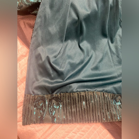 2 Cute Emerald One Shoulder Prom Dress - Picture 7 of 7